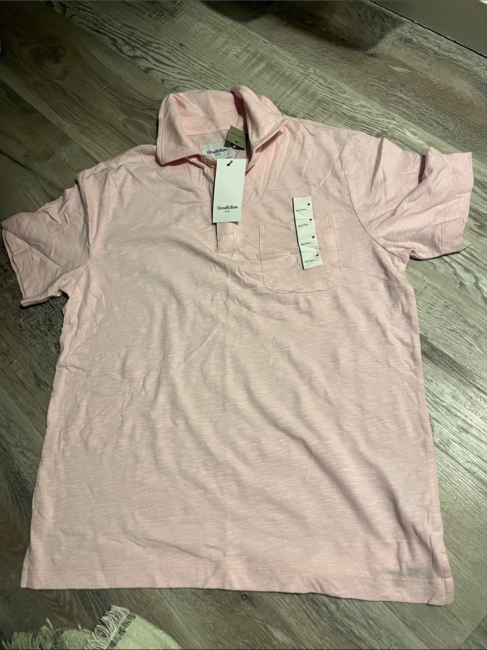 Goodfellow & Co Light Pink Men's Polo with Chest Pocket